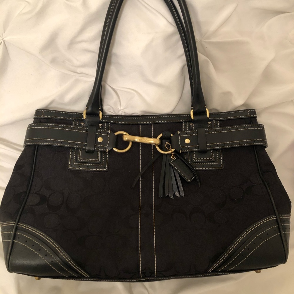 Black coach bag